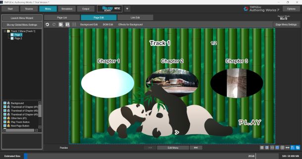 creazione menu con TMPGEnc