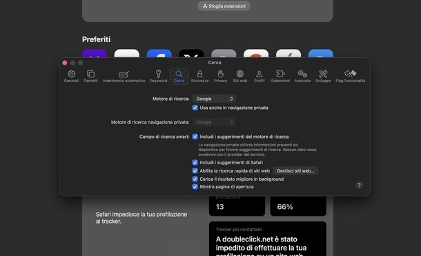 Togliere Yahoo da Safari come motore di ricerca macOS