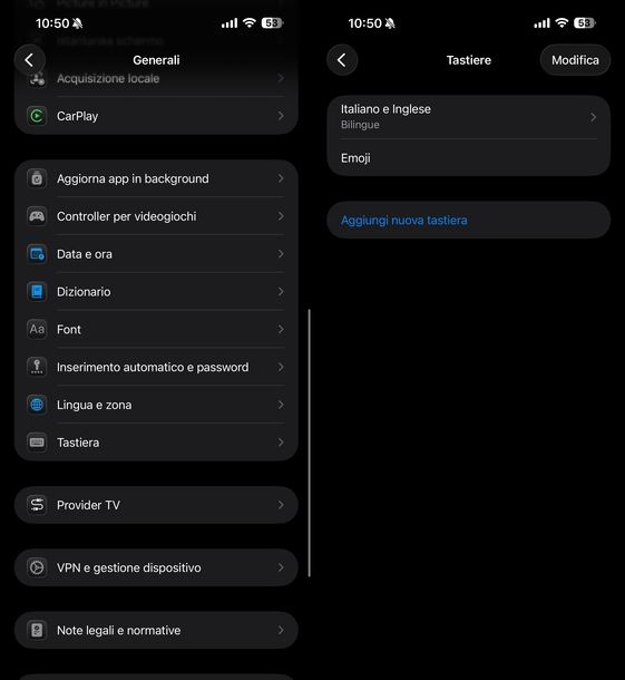 Installare tastiera emoji iPhone