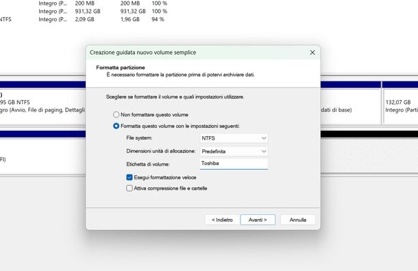 Gestione disco Windows