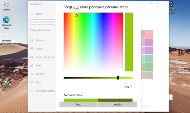 Come cambiare desktop Windows 10