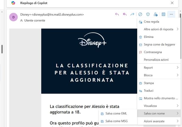 Trasferire mail Outlook new chiavetta USB
