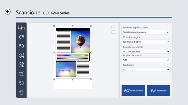 Installare scanner stampante Samsung Windows