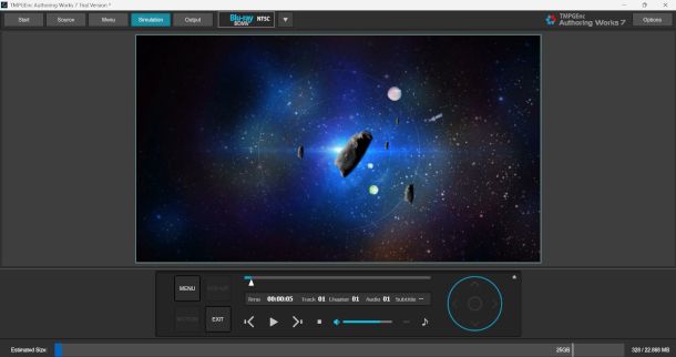 editing menu con TMPGEnc2
