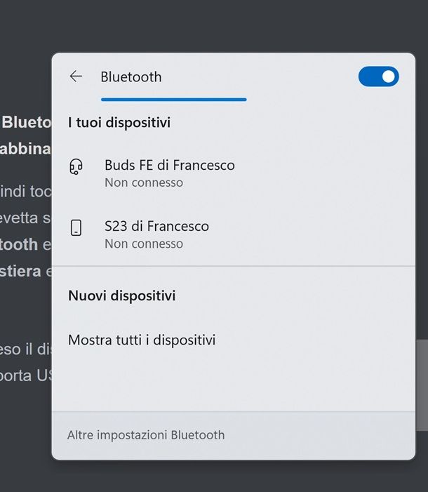 Come collegare la tastiera al tablet
