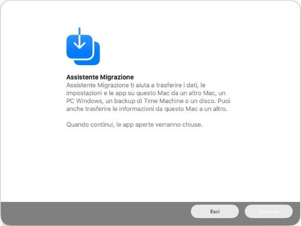 Assistente Migrazione