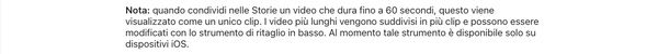 Video lunghi storia Instagram