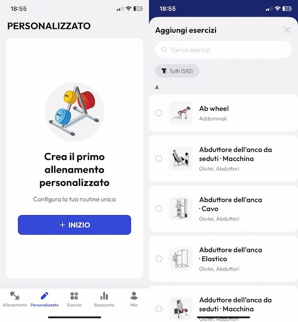 Gym Esercizi