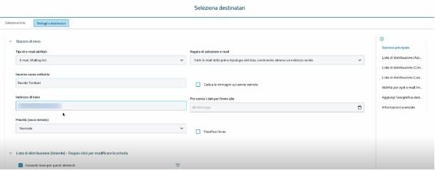 Invio di una e-mail con MailUp
