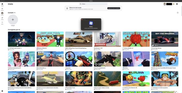 Aggiornare Roblox macOS