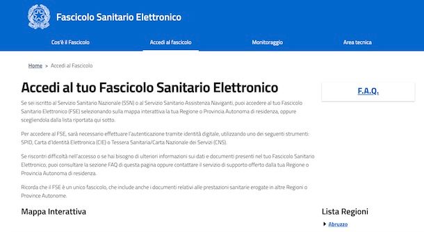 Fascicolo Sanitario