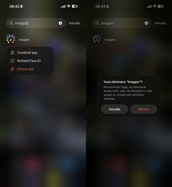 Rimuovere estensioni Safari iOS