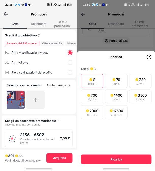 Sponsorizzazione su TikTok