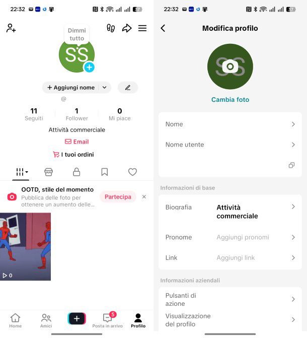 Sponsorizzazione su TikTok