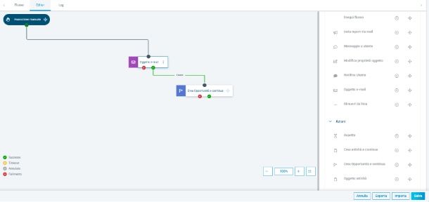 Costruire flussi automatizzati in CRM in Cloud