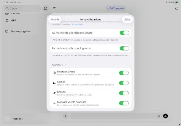 Modalità vocale di ChatGPT