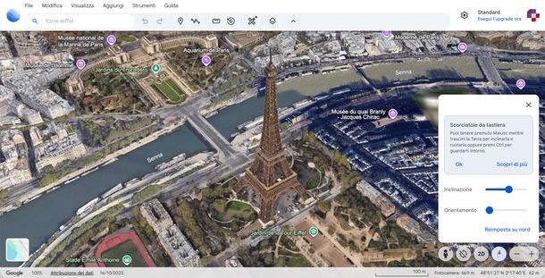 Come usare Google Earth Web