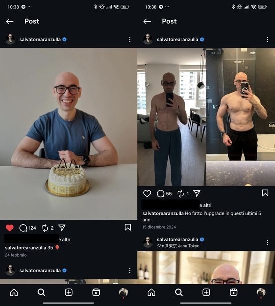 Verificare contenuti pubblicati Instagram Android