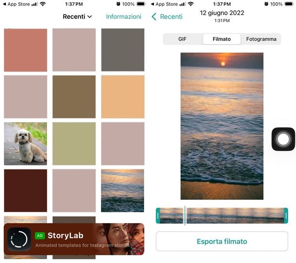 altre app per trasformare foto live in video