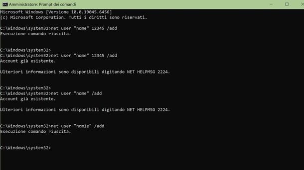 Come creare un nuovo utente su Windows 10