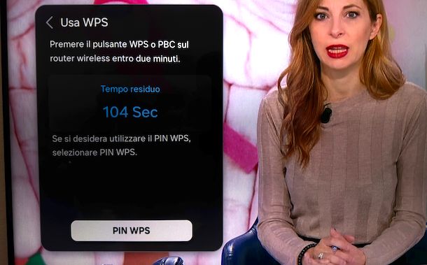 Collegare TV Samsung a Internet WPS