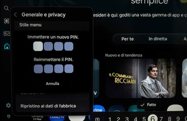 Reset PIN Smart TV Samsung