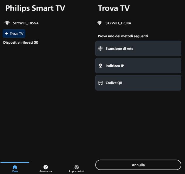 schermate app Philips Smart TV