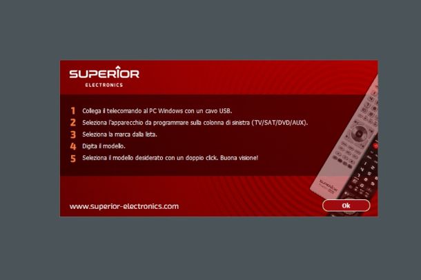 software per telecomandi Superior