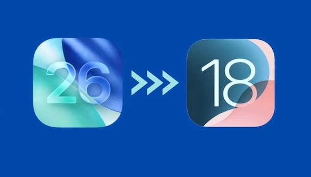 Tornare a iOS 18 da iOS 26