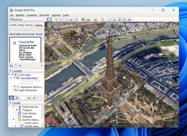 come usare Google Earth Pro