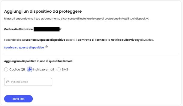 Aggiungere altri dispositivi McAfee Windows