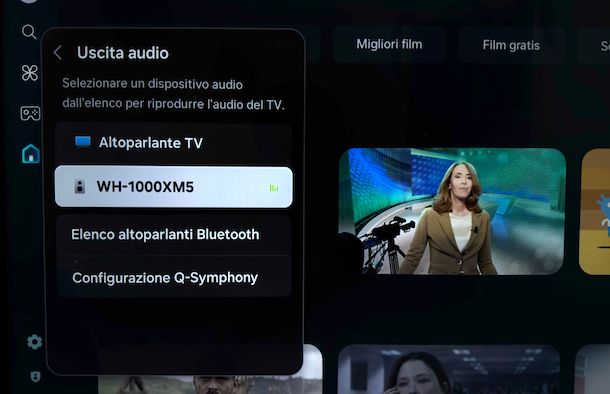 Collegare cuffie Bluetooth alla TV Samsung