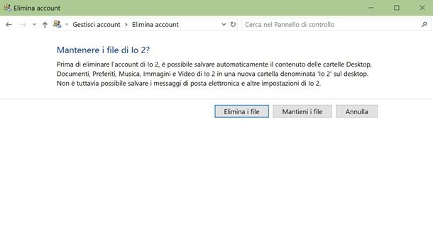 Come cambiare account Windows 10
