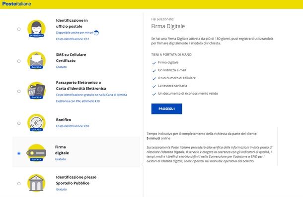 SPID Poste a casa e gratis