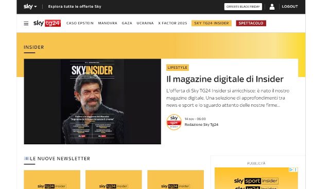 sito Sky Insider TG24