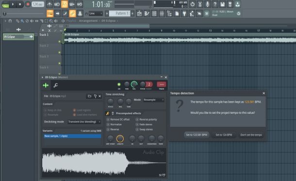 importazione traccia audio su FL Studio