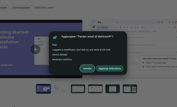 Mailsuite estensione