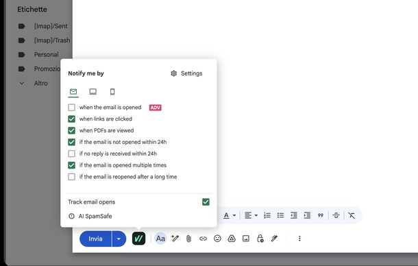 Mailsuite estensione