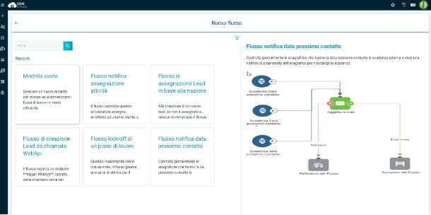Costruire flussi automatizzati in CRM in Cloud