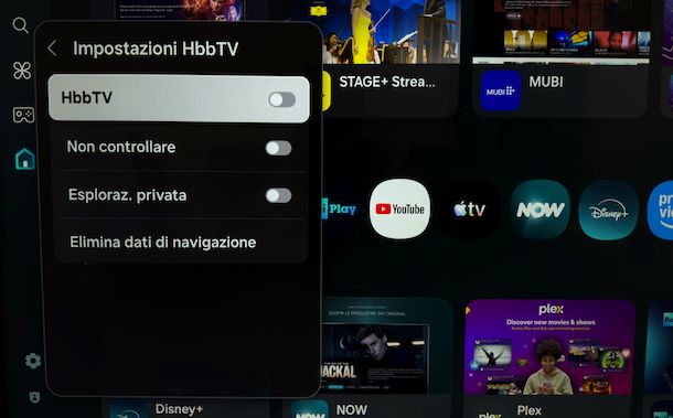 Disattivare visualizzazione banner canali Smart TV Samsung