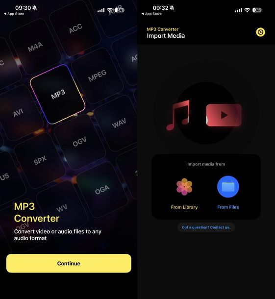 Audio Converter app iOS