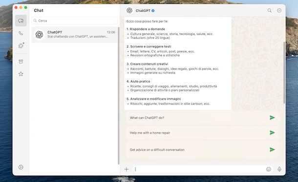 Attivare ChatGPT su WhatsApp