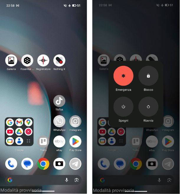 Come disattivare la modalit&agrave; sicura Android