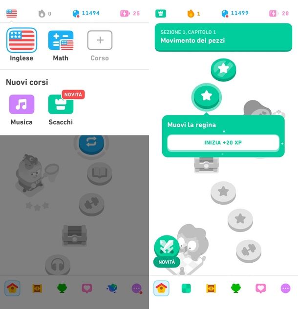 come si gioca a scacchi su Duolingo