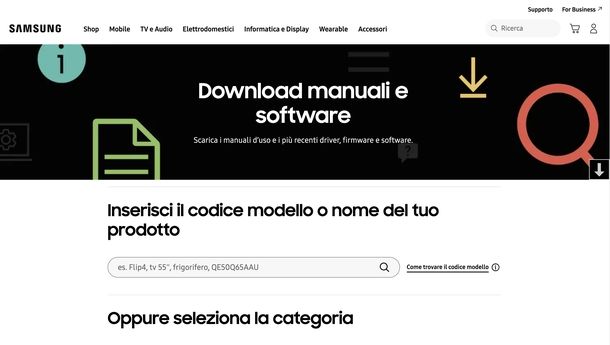 Servizio clienti Samsung