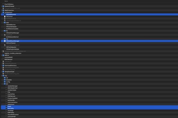 Installazione McAfee macOS
