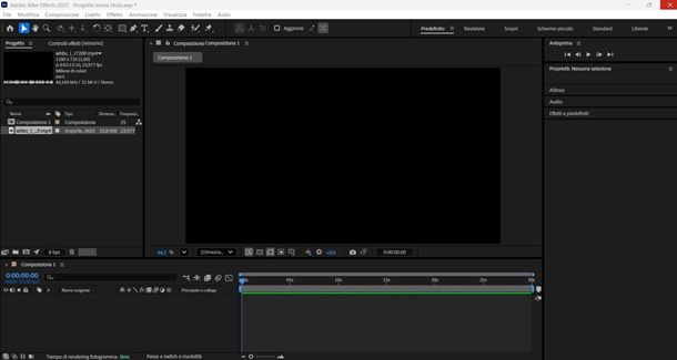 Come esportare un video da After Effects