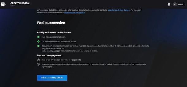 Portale creatori Fortnite