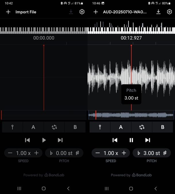 Altre app per cambiare tonalità canzoni