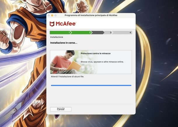 Installazione McAfee macOS